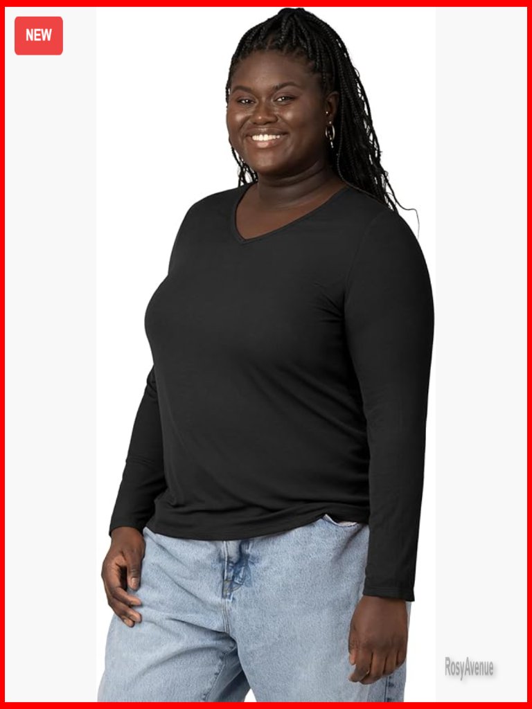Ribbed Bamboo Maternity Long Sleeve V-Neck Nursing Tee